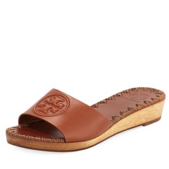 Tory Burch Shoes - Tory Burch size 8.5 leather slides sandals NEW